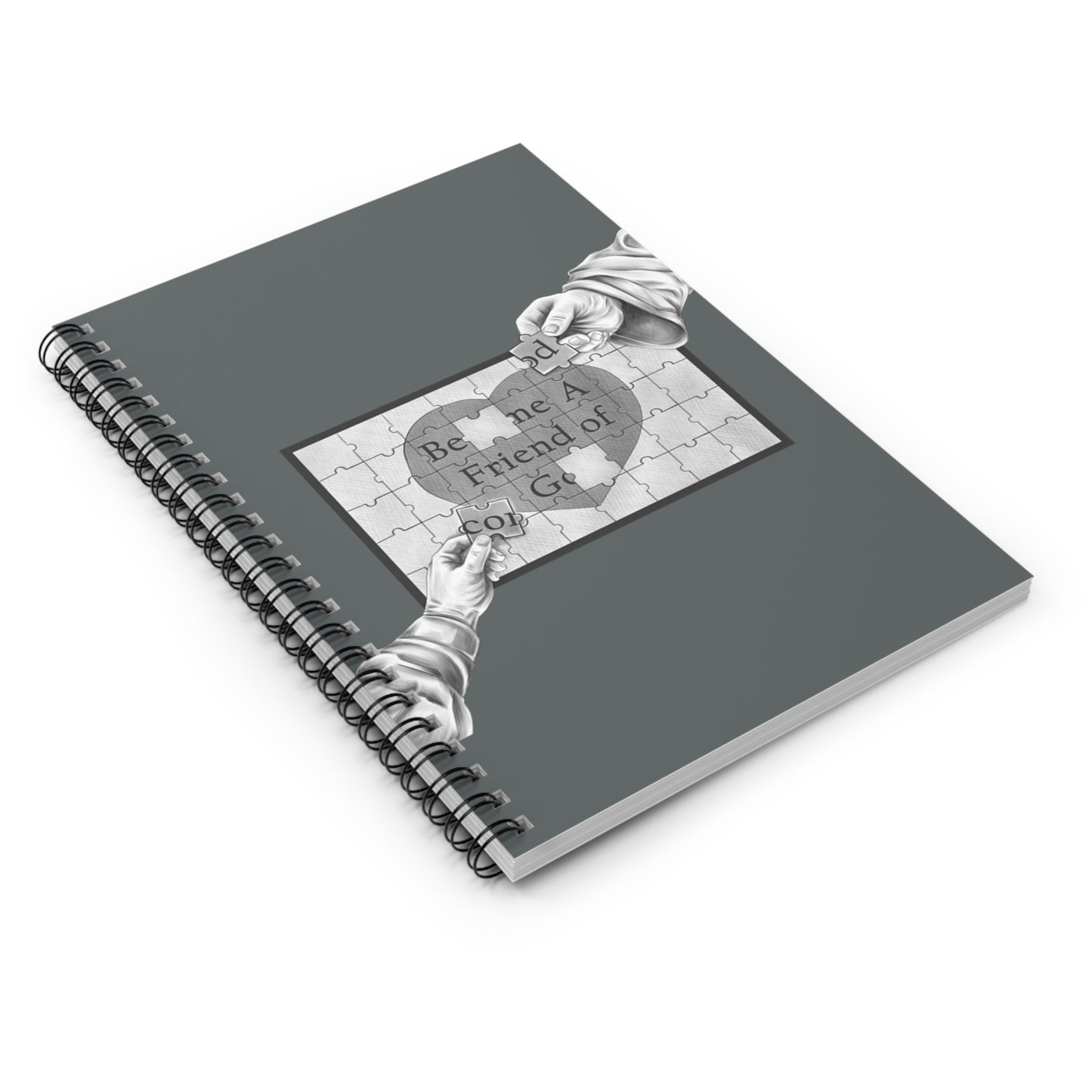 Become A Friend of God-Spiral Ruled Journal for Positivity & Gifts, Faith-Based