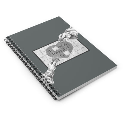 Become A Friend of God-Spiral Ruled Journal for Positivity & Gifts, Faith-Based