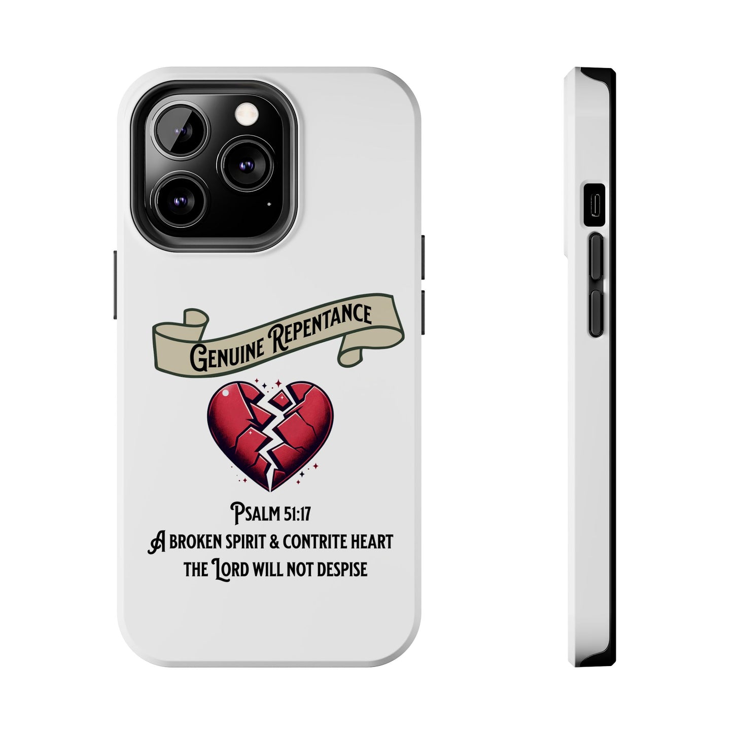 Genuine Repentance, Phone Case, Christian, Faith-Based