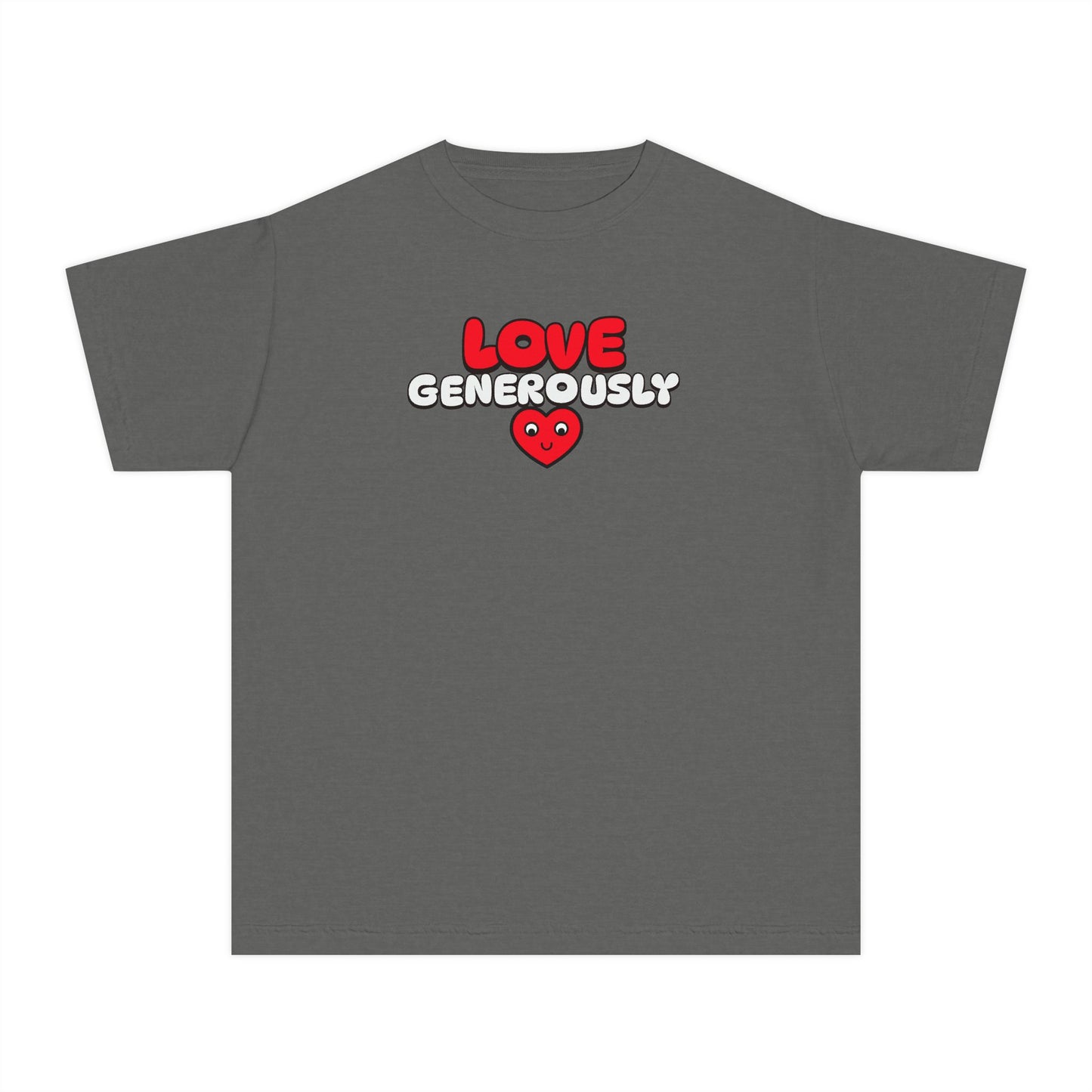 Youth Tee — "Love Generously", Faith-Based