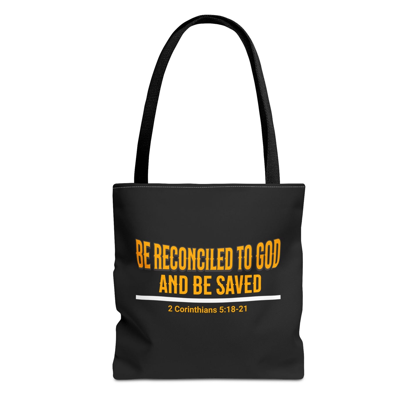 Be Reconciled to God and Be Saved, Christian Tote Bag, Inspirational Christian Gift, Bible Faith