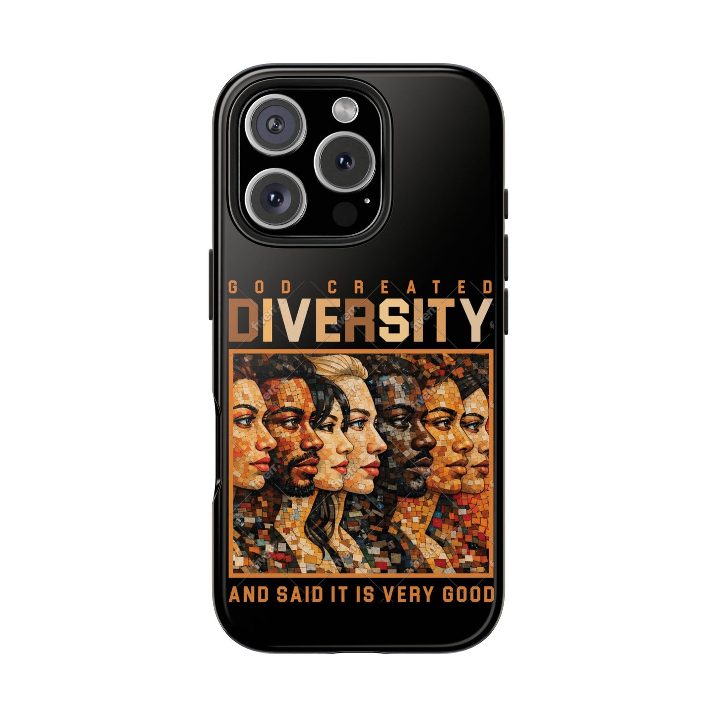God Created Diversity and Said It Is Very Good, Phone Case, Christian, Faith-Based