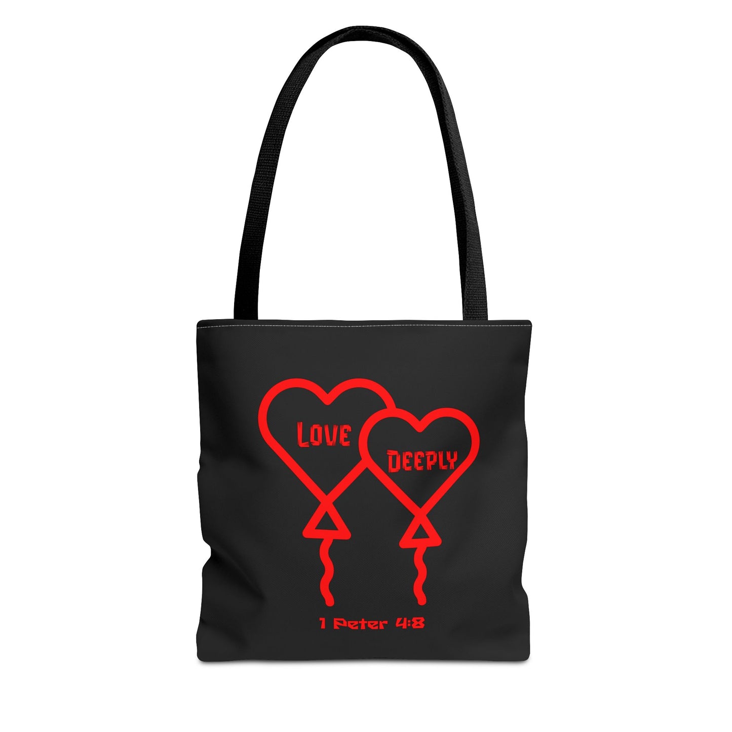 Love Deeply, Christian Tote Bag, Inspirational, Bible Faith