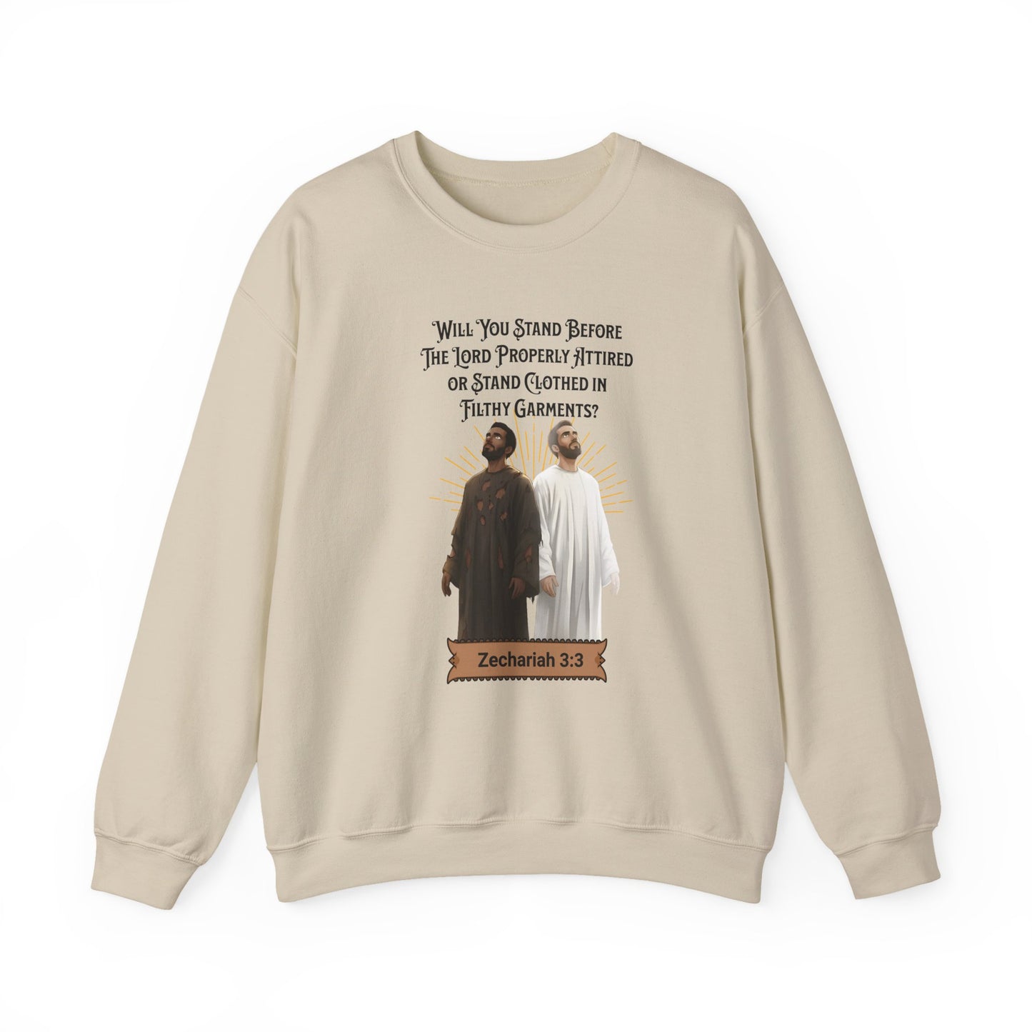 Stand Before the Lord Properly Attired, Faith-Based, Repentance, Unisex Heavy Blend Sweatshirt