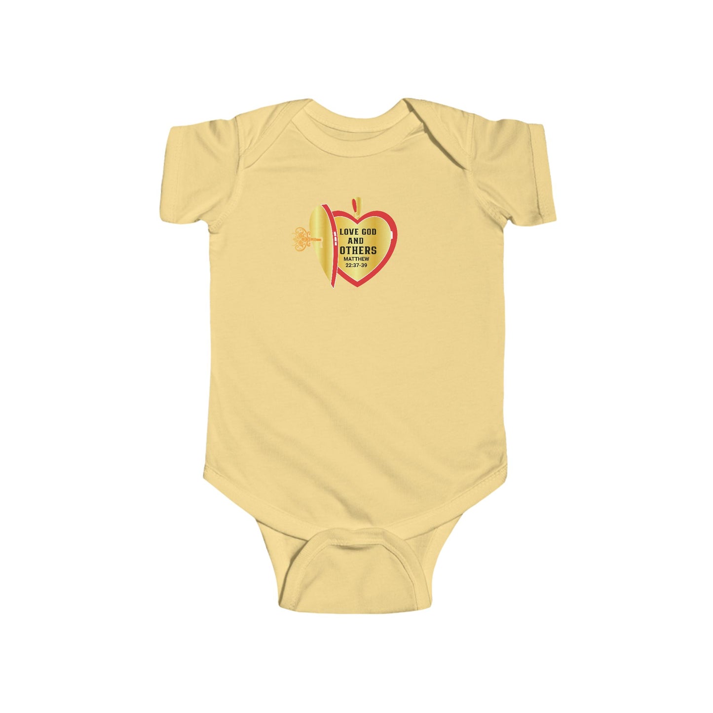 Infant Bodysuit — Love God & Others, Christian T-Shirt, Faith