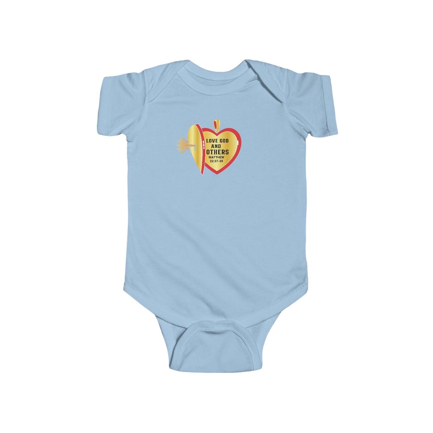 Infant Bodysuit — Love God & Others, Christian T-Shirt, Faith