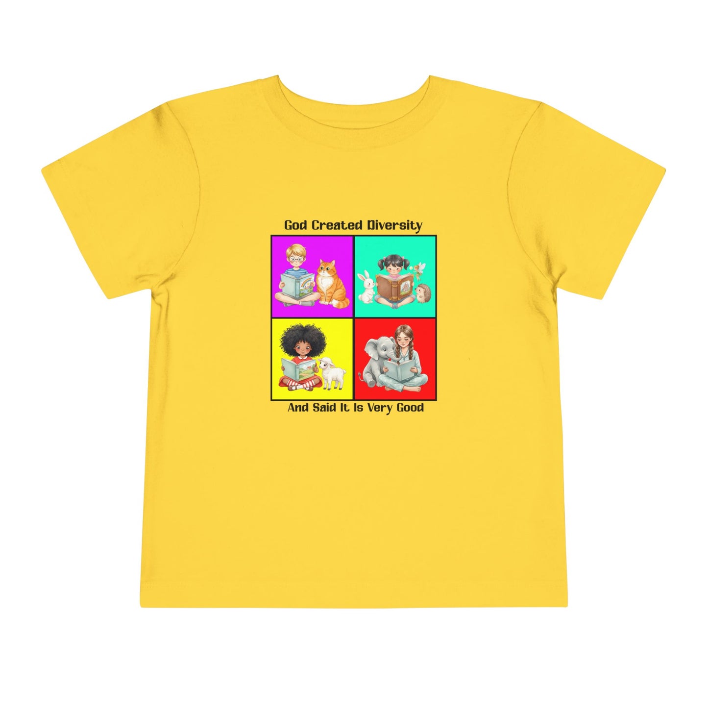 Toddler Short Sleeve Tee, Christian, Faith-Based, Diversity Design