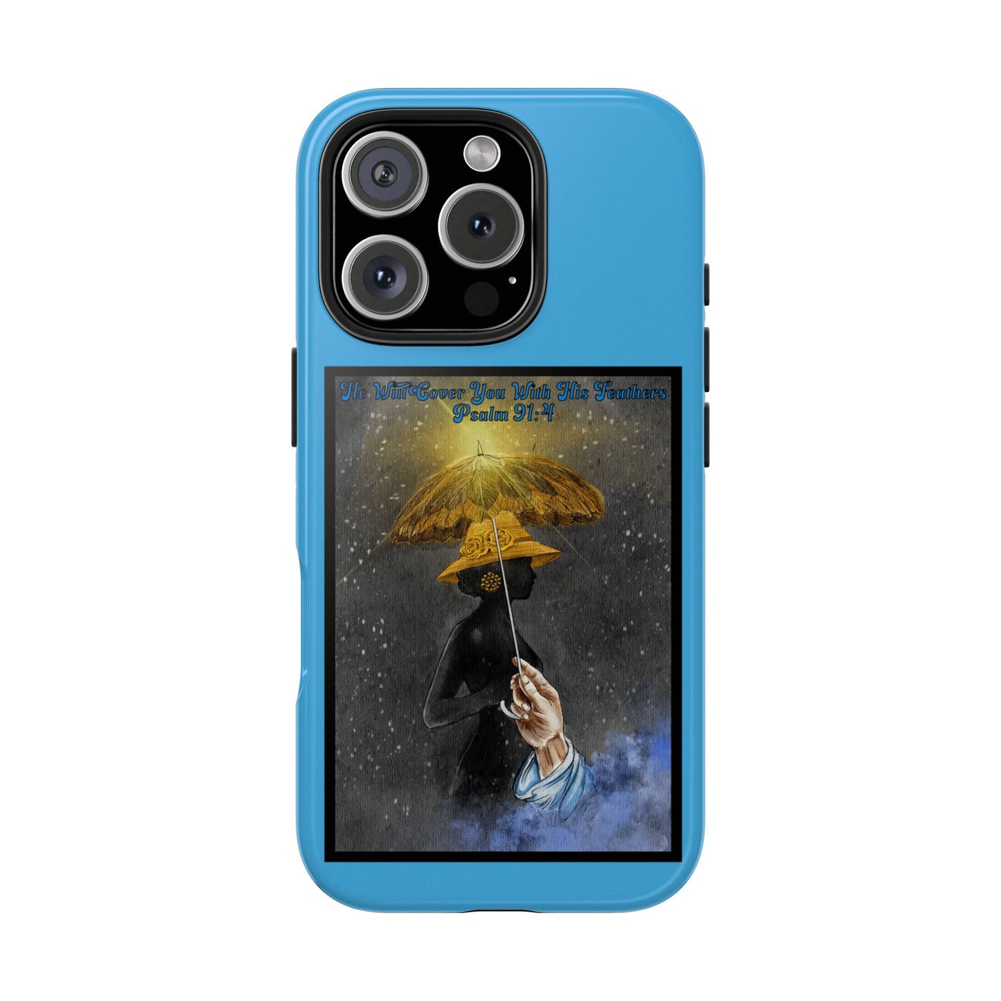 He Will Cover You With His Feathers, Phone Case, Christian, Faith-Based