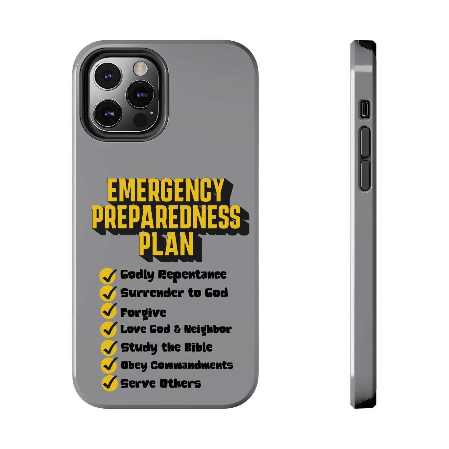 Emergency Preparedness Plan, Phone Case, Christian, Faith-Based