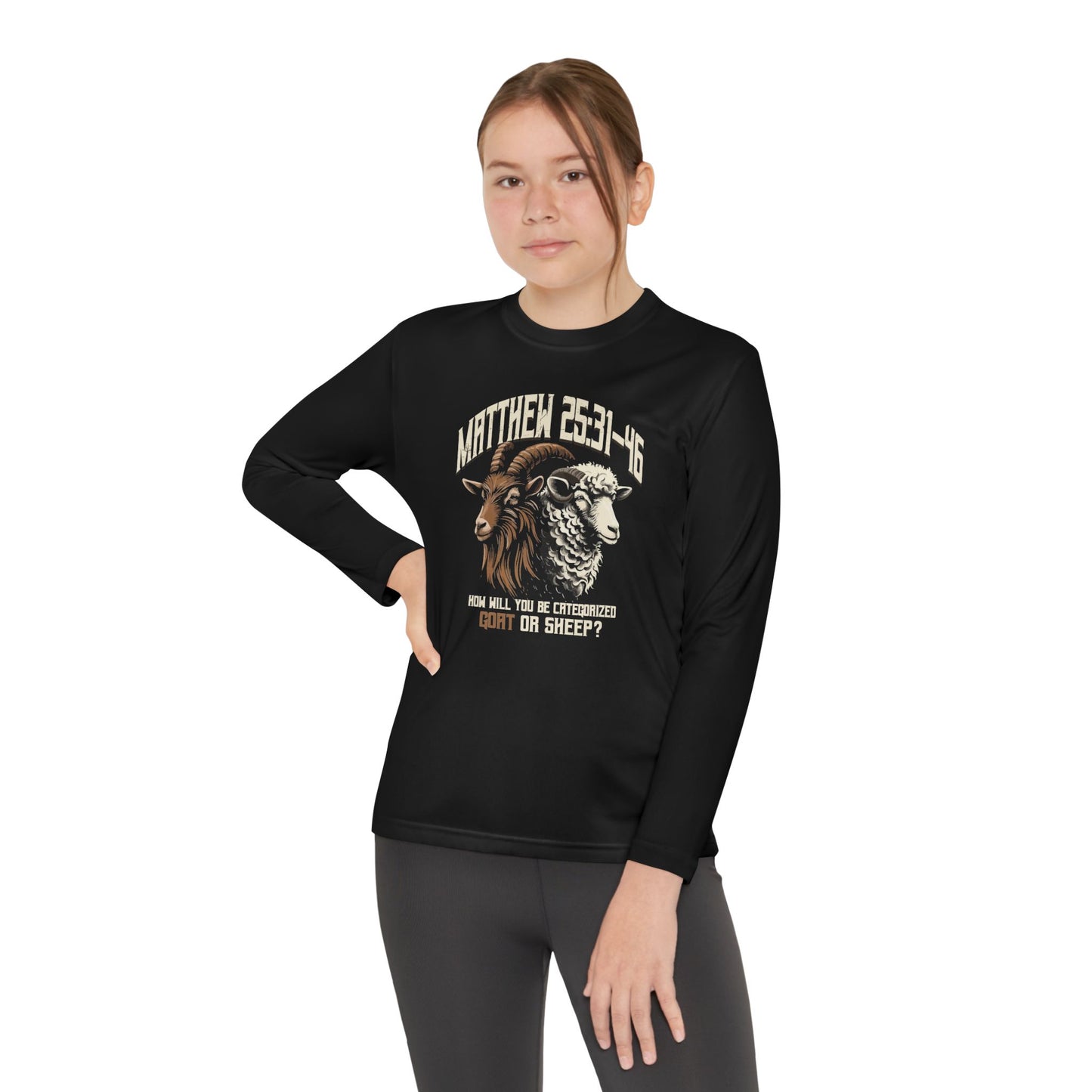How will you be categorized?, Youth Long Sleeve Tee — Christian, Faith-Based