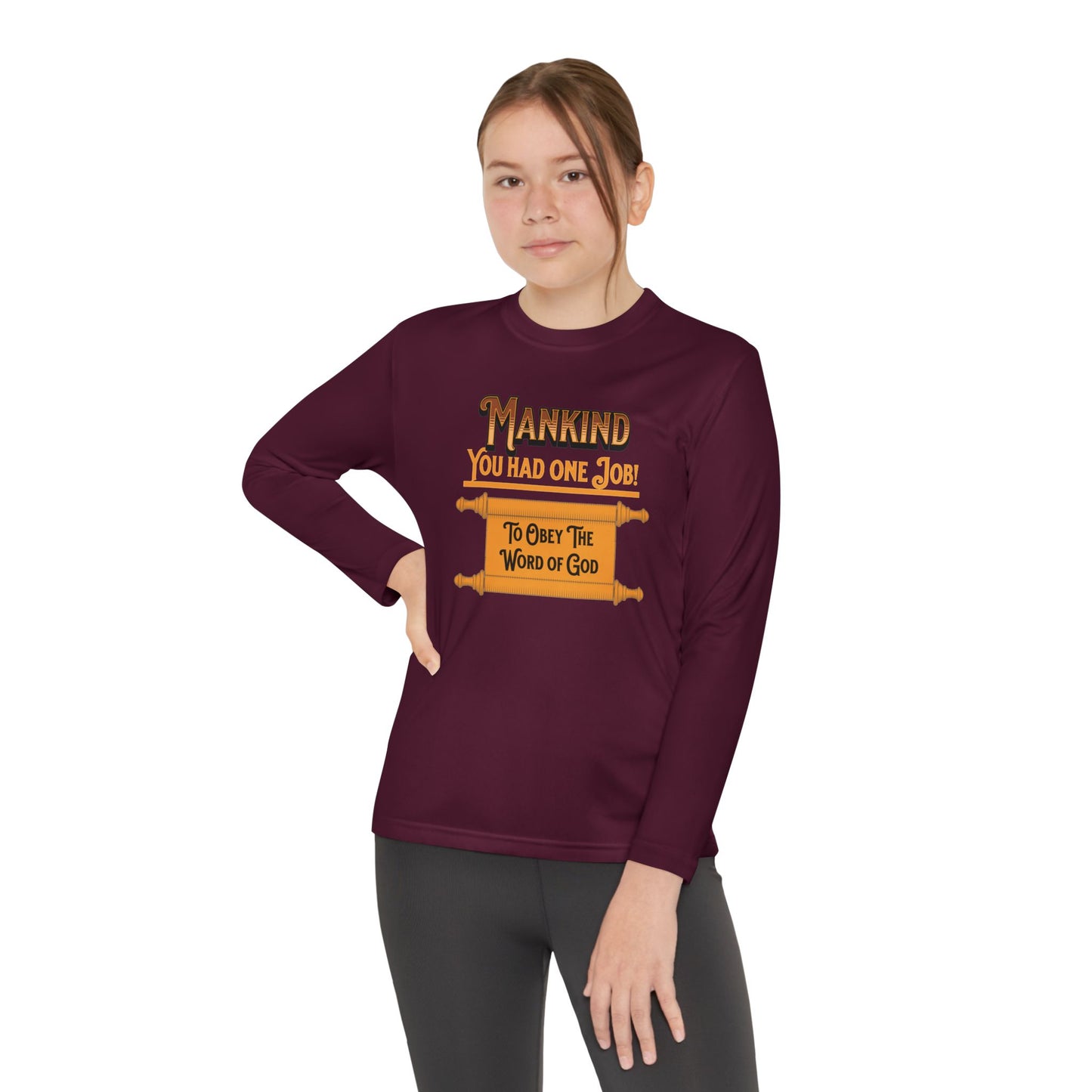 You Had One Job!, Youth Long Sleeve Tee — Christian, Faith-Based