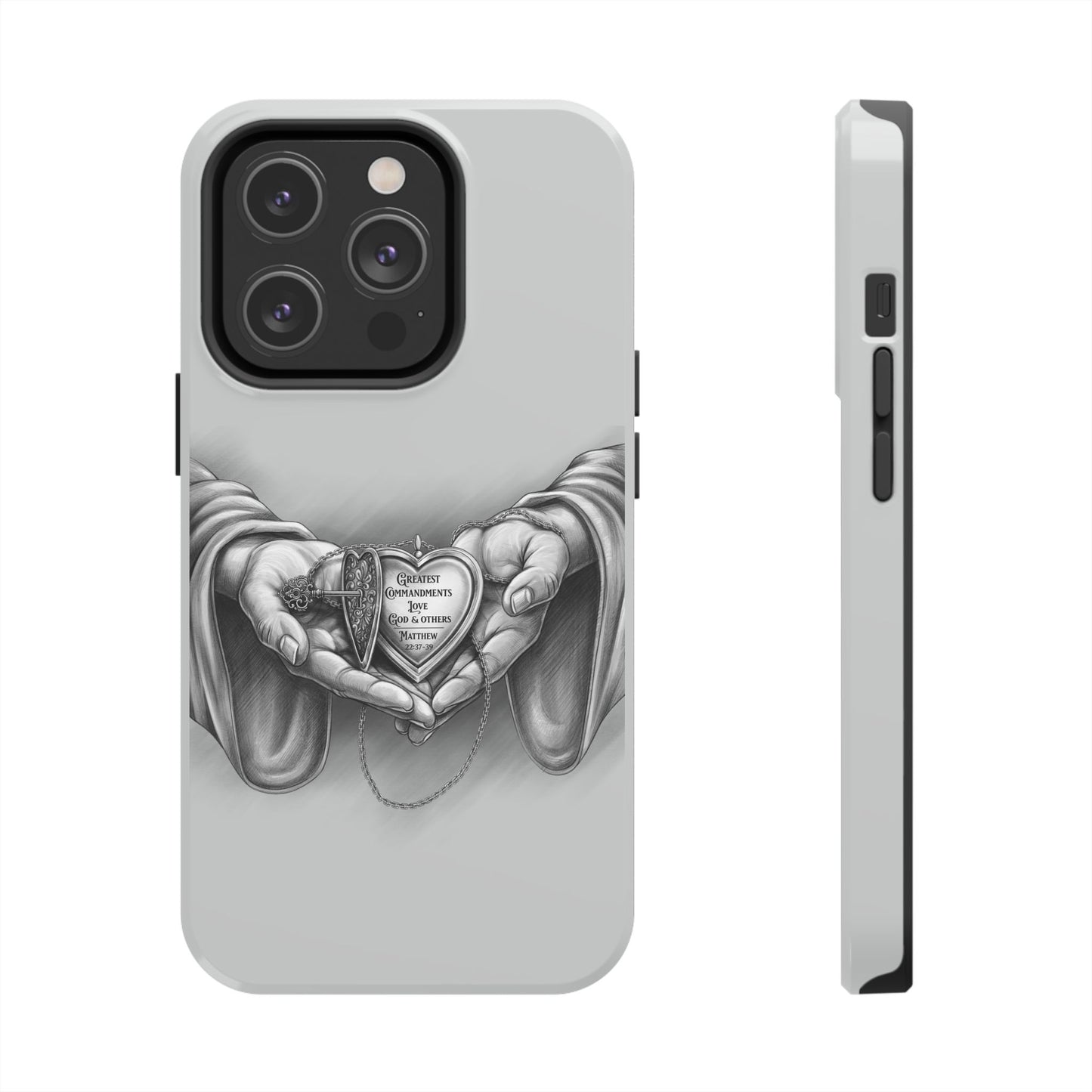 Greatest Commandment: Love God & Others, Phone Case, Christian, Faith-Based