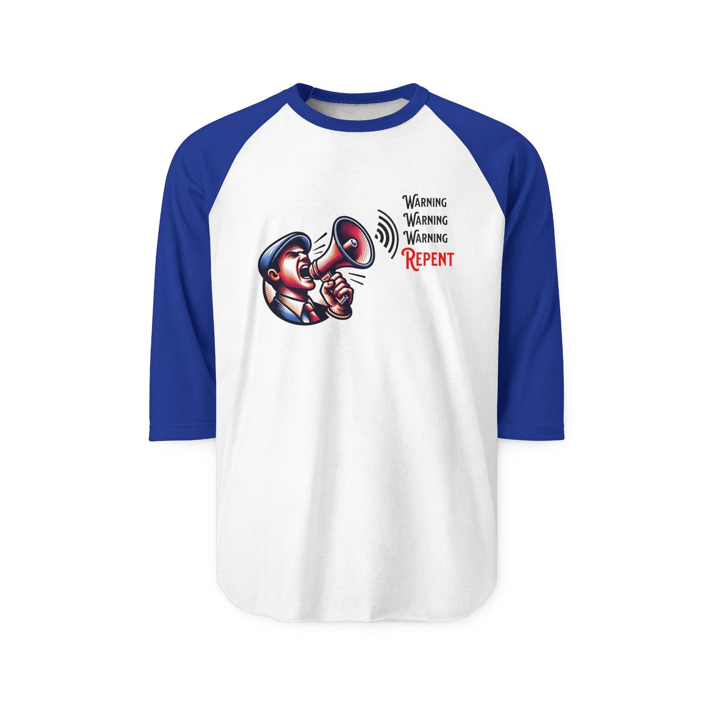 Warning, Warning, Warning, Repent, Christian T-Shirt, Faith-Based