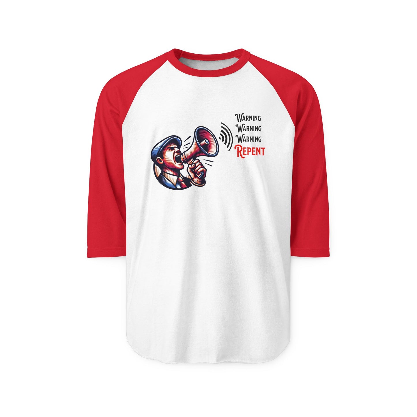 Warning, Warning, Warning, Repent, Christian T-Shirt, Faith-Based