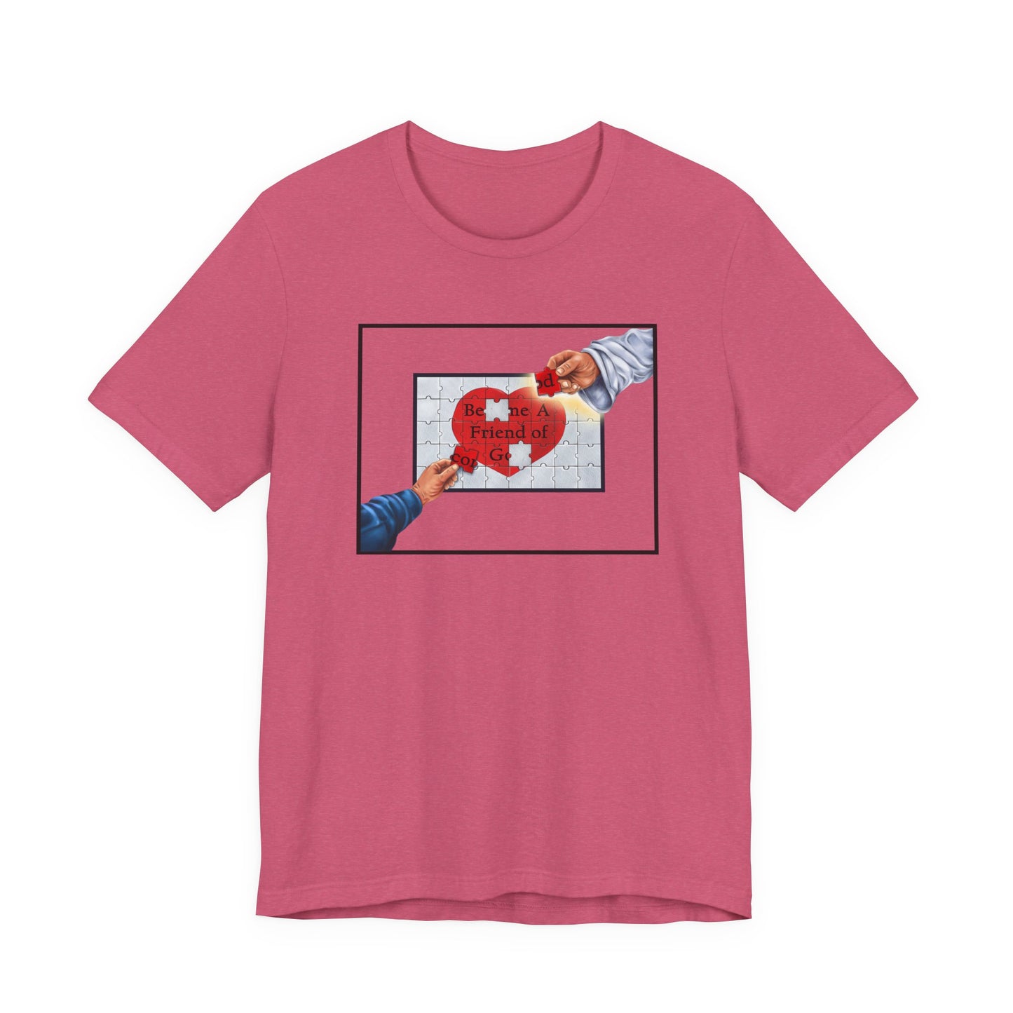 Become A Friend of God Puzzle Design (Red), Faith-Based, Christian