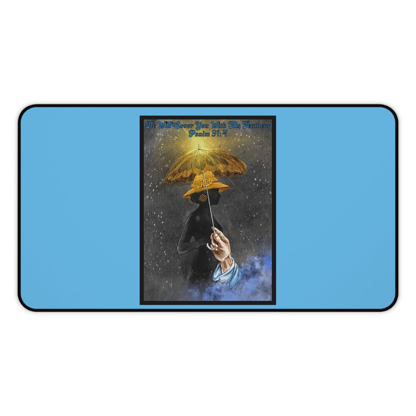 Psalm 91:4-He will Cover You with His Feathers, Faith-Based, Mouse Pad