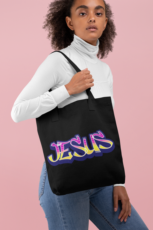 Jesus, Christian Tote Bag, Inspirational Christian Gift, Bible Faith, Church Tote