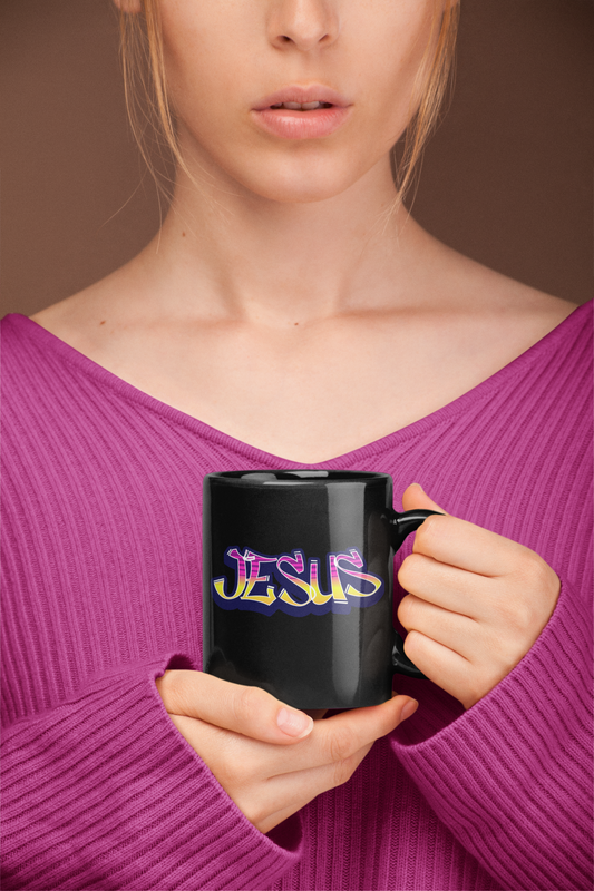 Jesus Christian Mug, Ceramic 11 oz Coffee Mug, Christian Faith, Faith-Based
