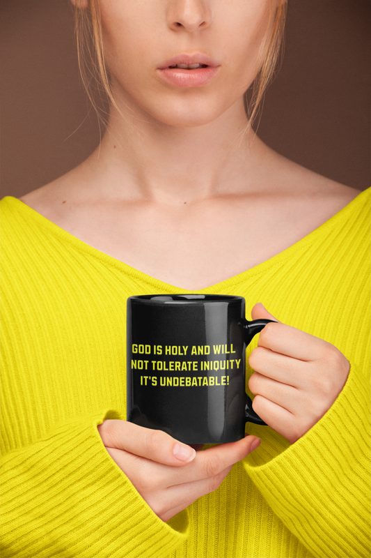 God is Holy, Christian Mug, Ceramic 11 oz Coffee Mug, Christian Faith Gift