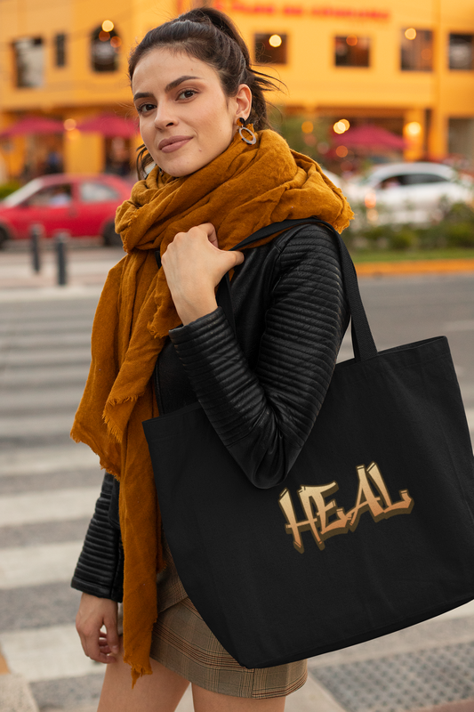 Heal Tote Bag, Christian Tote Bag, Inspirational Christian Gift, Bible Faith, Church Tote