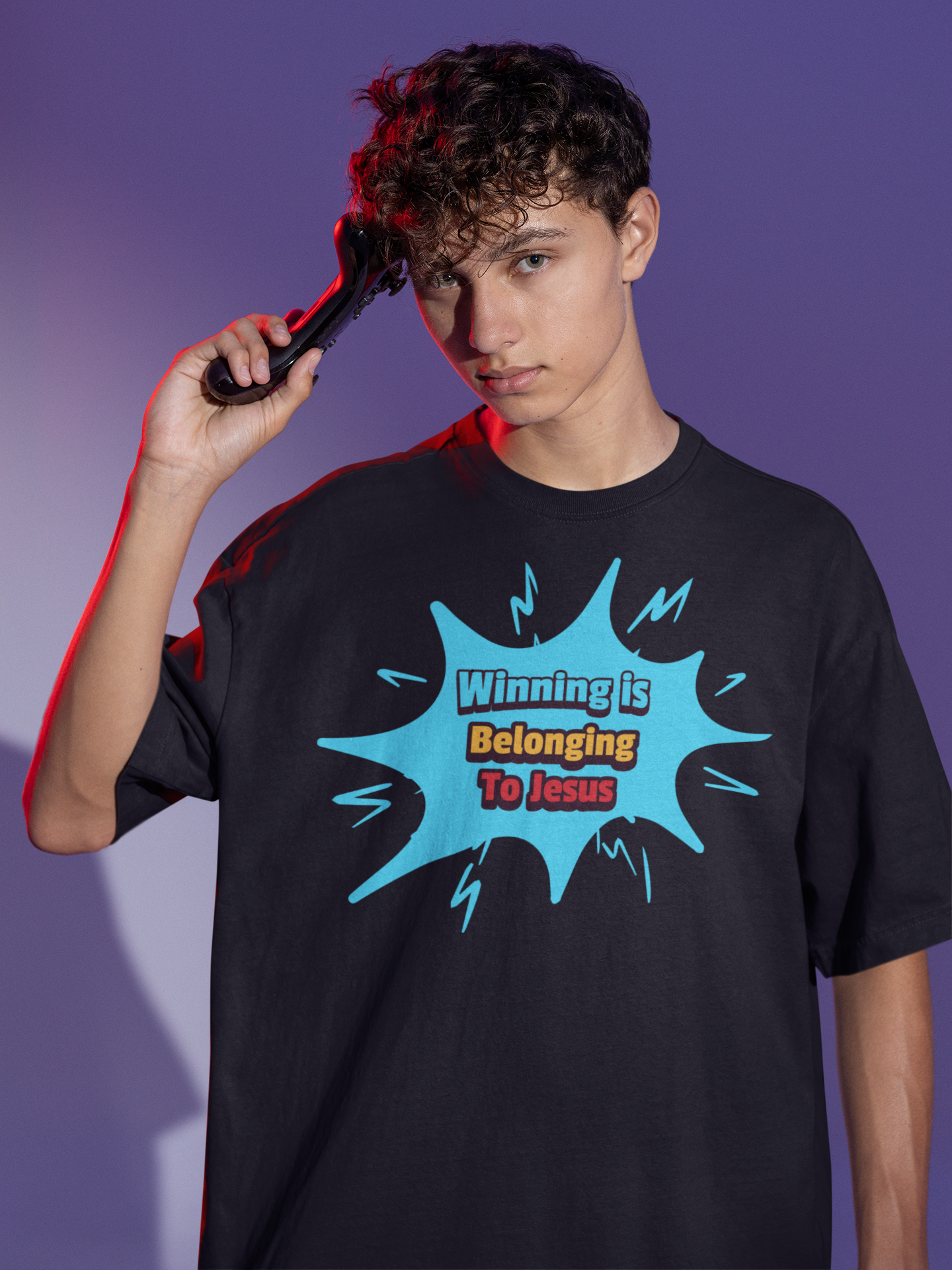 Winning is Belonging to Jesus, T-Shirt, Faith, Inspiration, Jesus, Faith-Based
