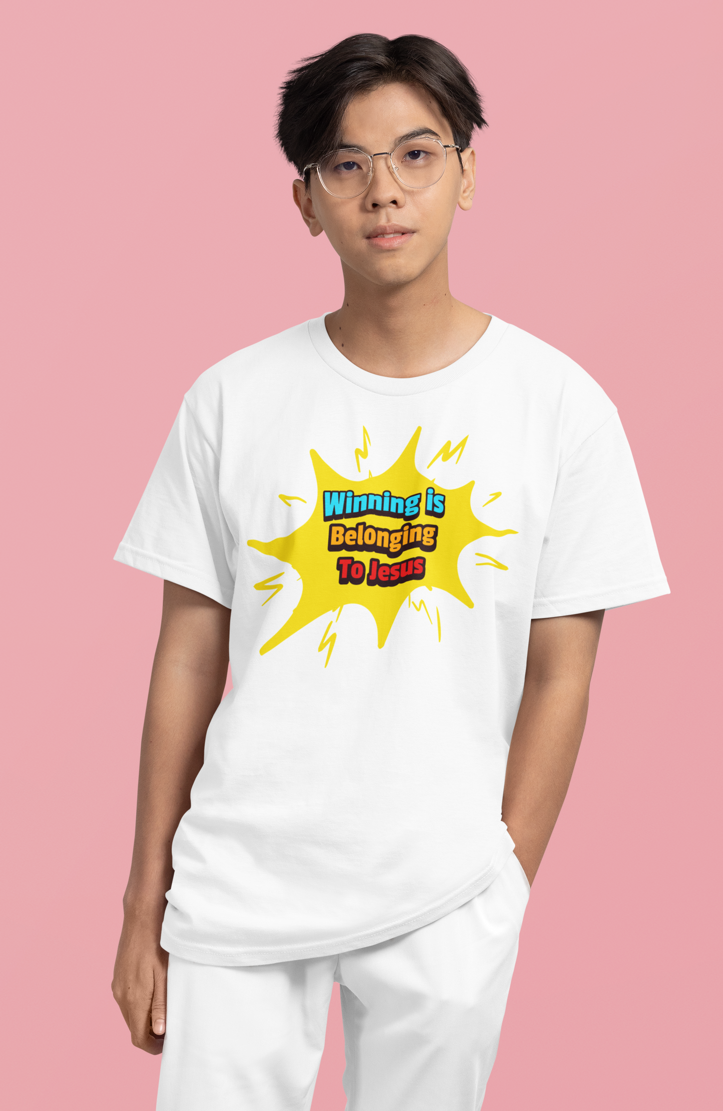 Winning is Belonging to Jesus T-Shirt, Faith, Inspiration, Jesus, Faith-Based