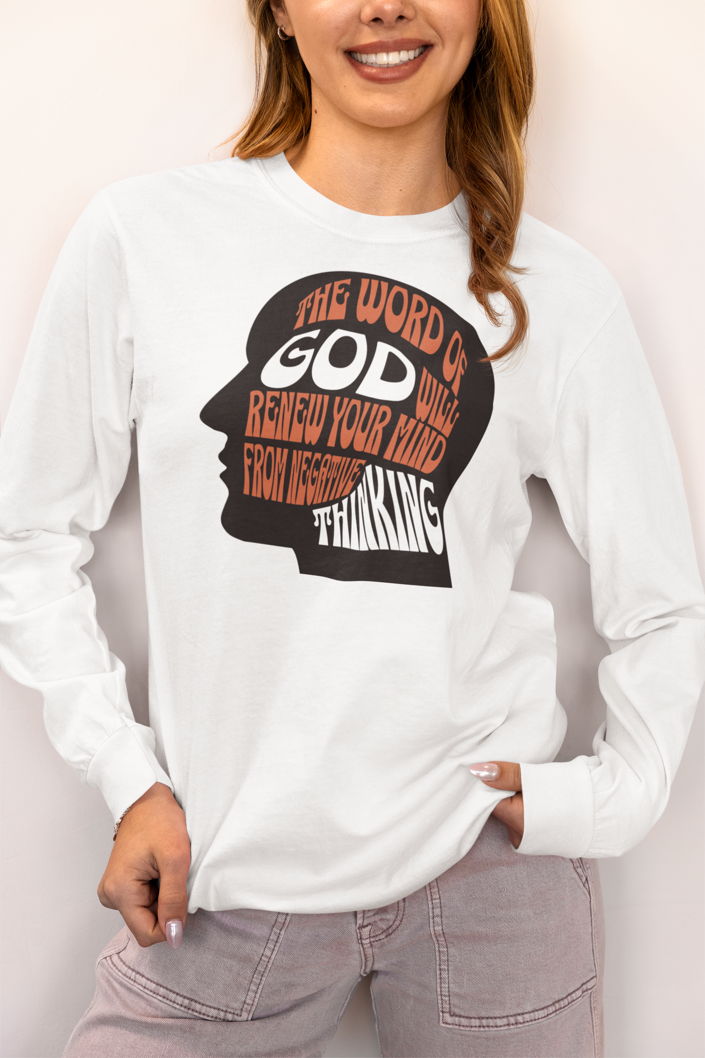 Word of God Will Renew Mind, Long Sleeve Tee — Faith-Based Christian Message Shirt