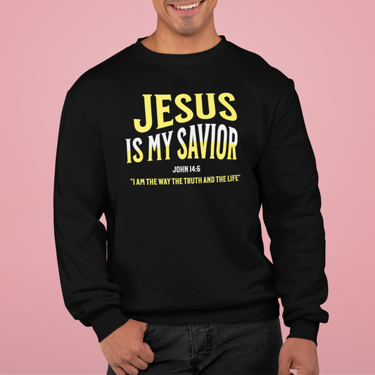 Jesus is my Savior, Faith-Based, Repentance, Unisex Heavy Blend Sweatshirt