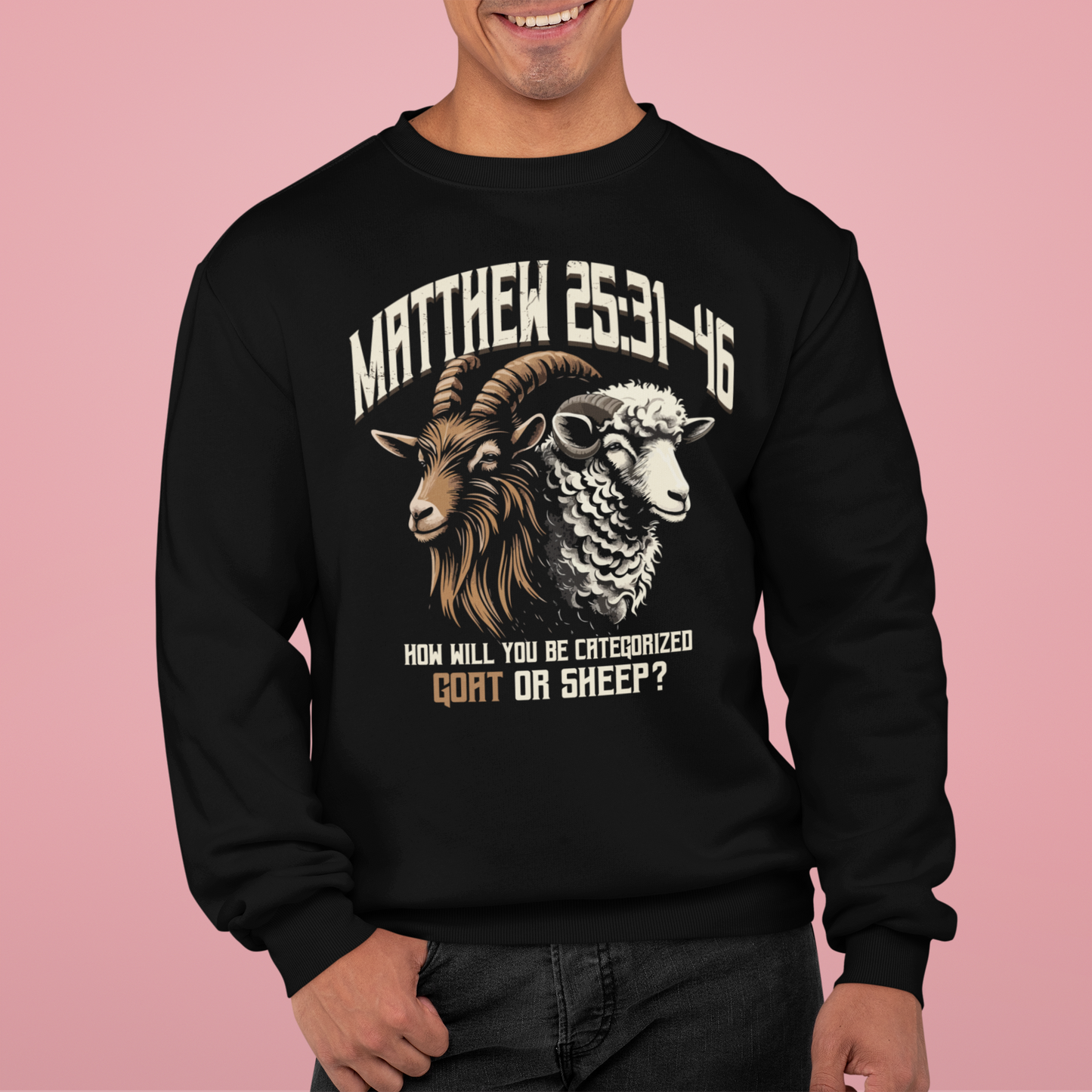 How Will You Be Categorized (Black), Faith-Based, Repentance, Unisex Heavy Blend Sweatshirt