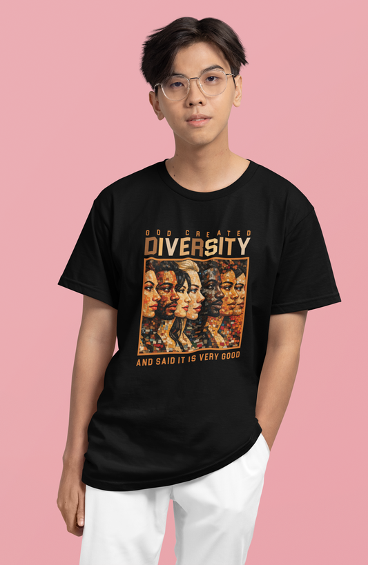 God Created Diversity, Christian, Inspiration, Jesus, Faith-Based