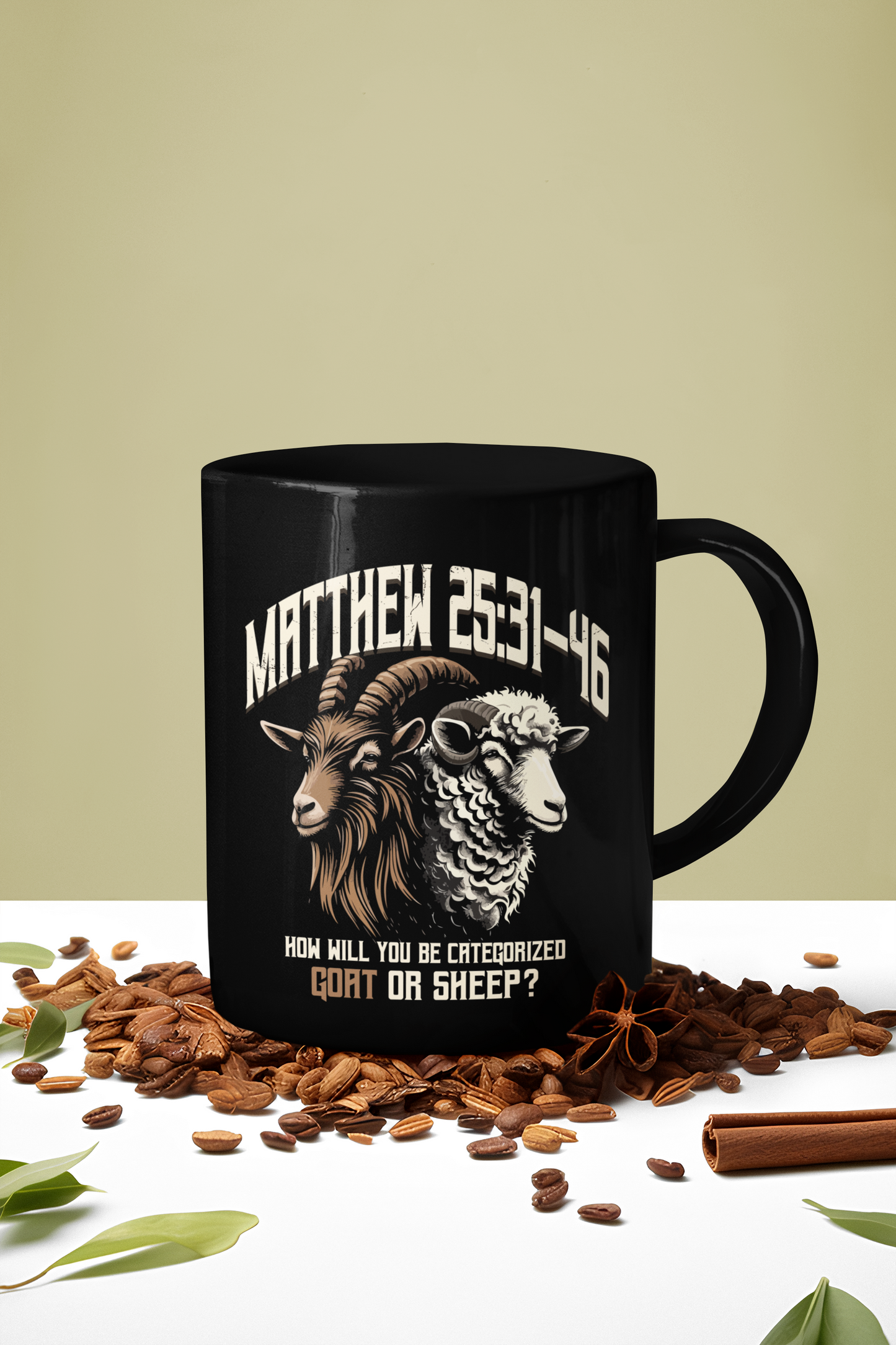 How Will You Be Categorized? Goat or Sheep? Christian Mug, Faith-Based