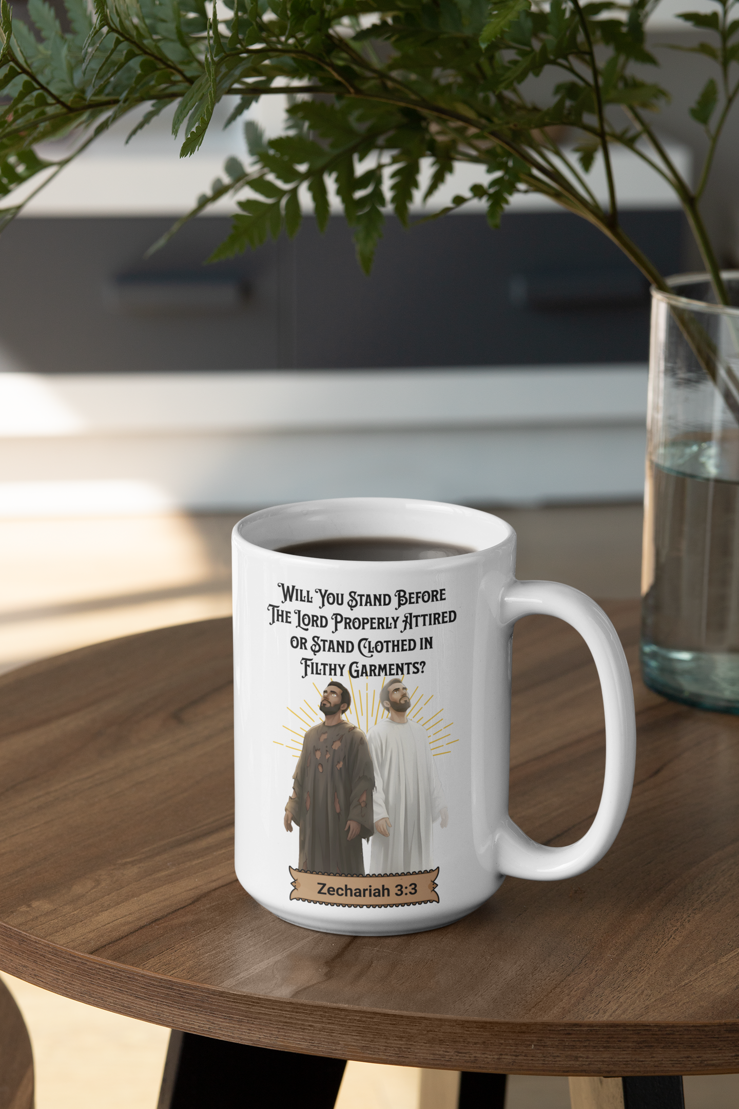 Will You Stand Before The Lord Properly Attired? Christian Mug, Ceramic 11 oz Coffee Mug, Faith-Based