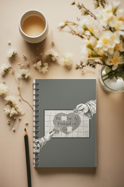 Become A Friend of God-Spiral Ruled Journal for Positivity & Gifts, Faith-Based