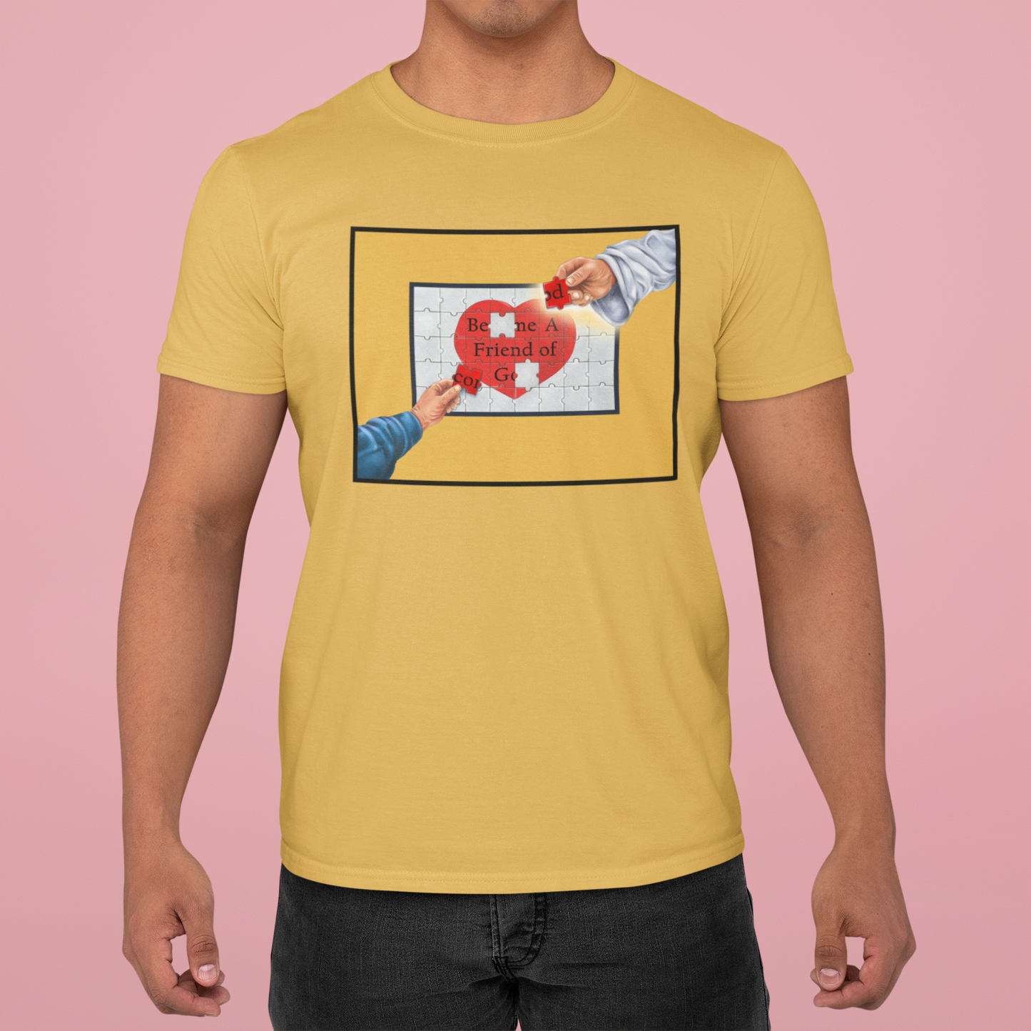 Become A Friend of God Puzzle Design (Mustard), Faith-Based, Christian