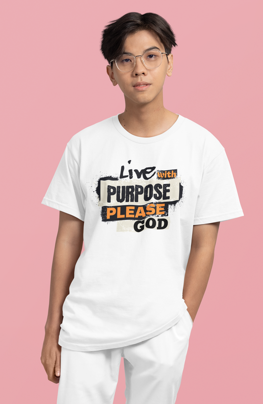 Live with Purpose Please God, Faith, Inspiration, Jesus, Faith-Based