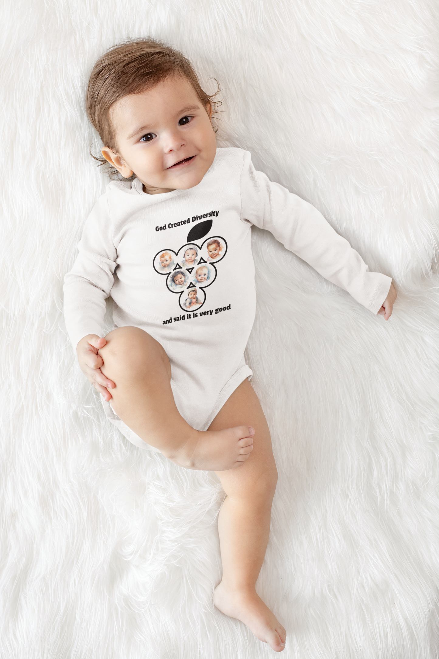 Infant Bodysuit – “God Created Diversity and Salt It Is Very Good” Cute Baby Onesie