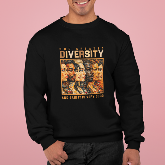 God Created Diversity, Faith-Based, Repentance, Unisex Heavy Blend Sweatshirt