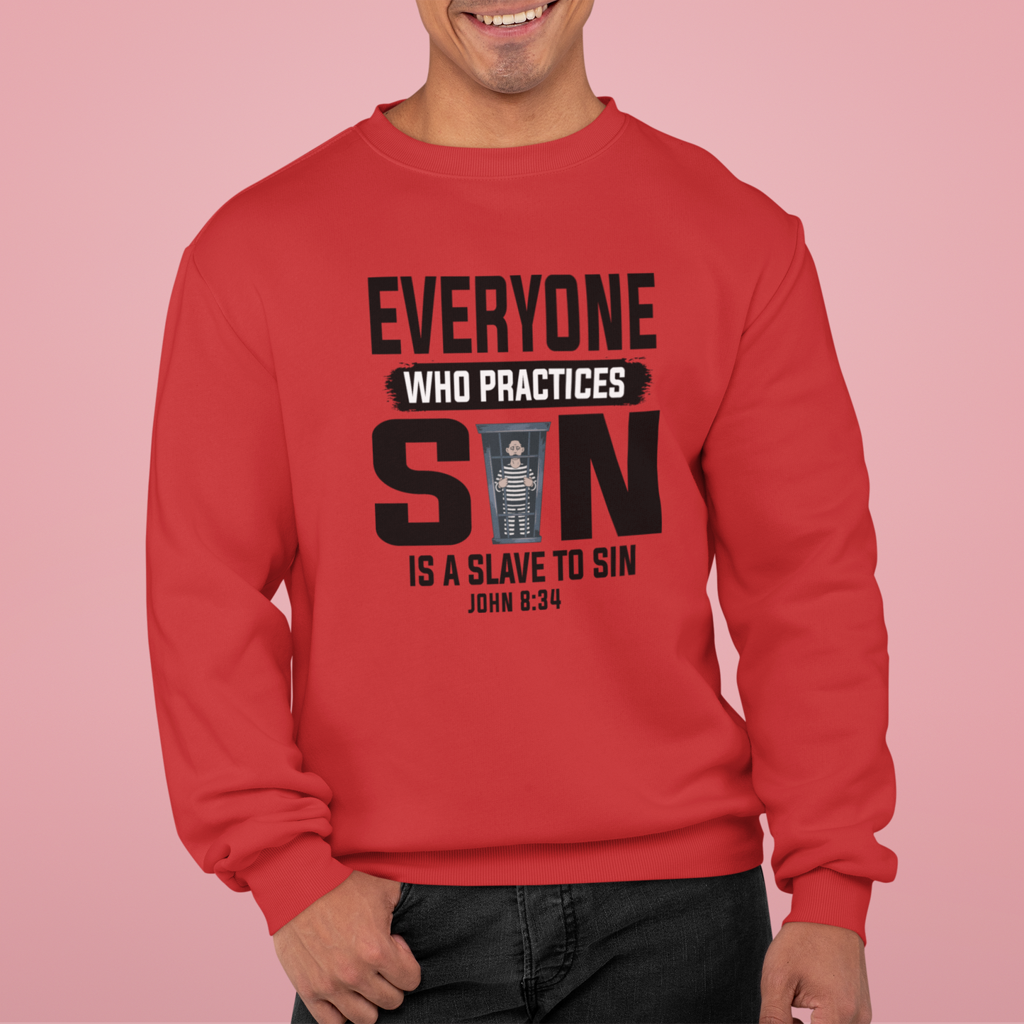 Slave To Sin, Faith-Based, Unisex Heavy Blend Sweatshirt