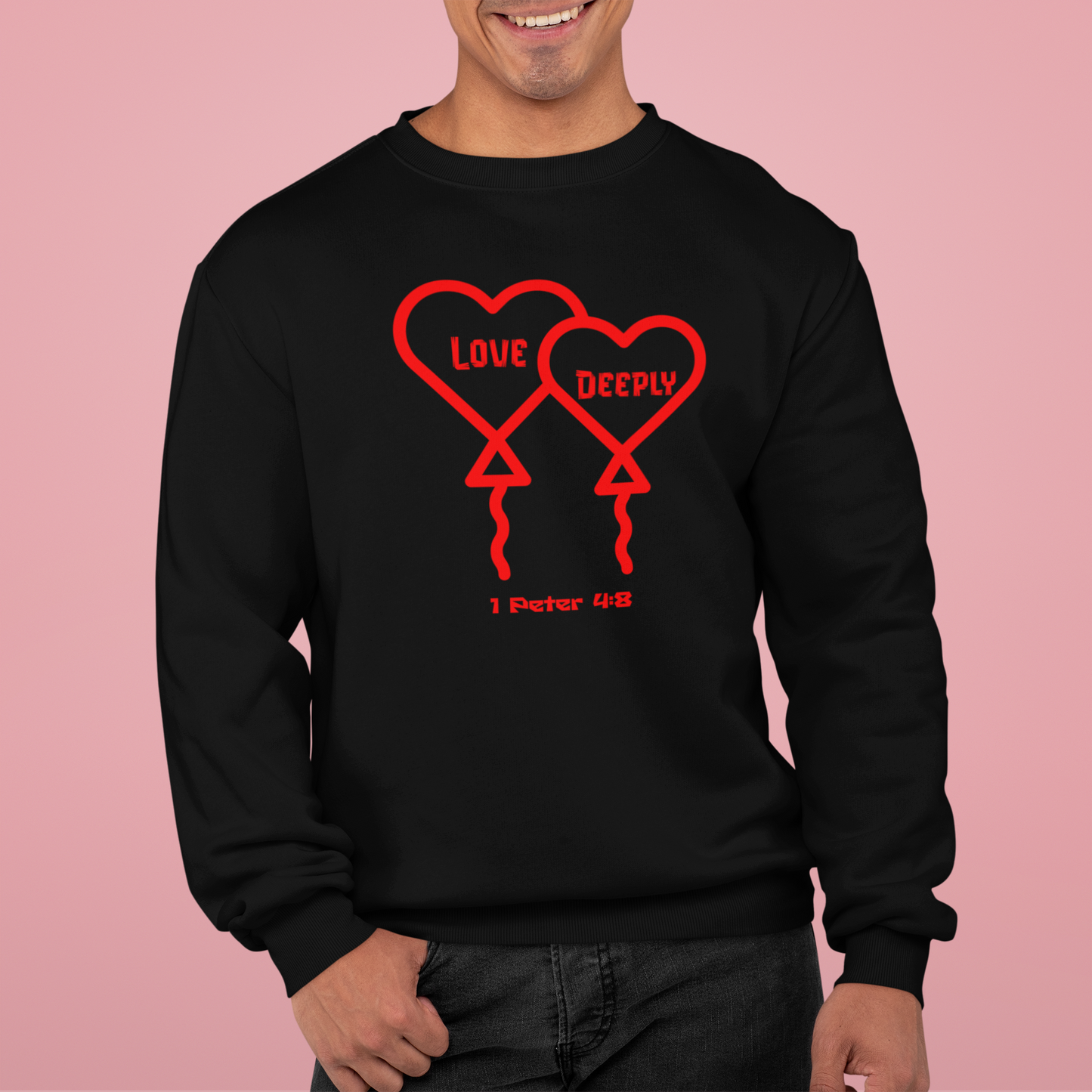 Love Deeply, Faith-Based, Repentance, Unisex Heavy Blend Sweatshirt