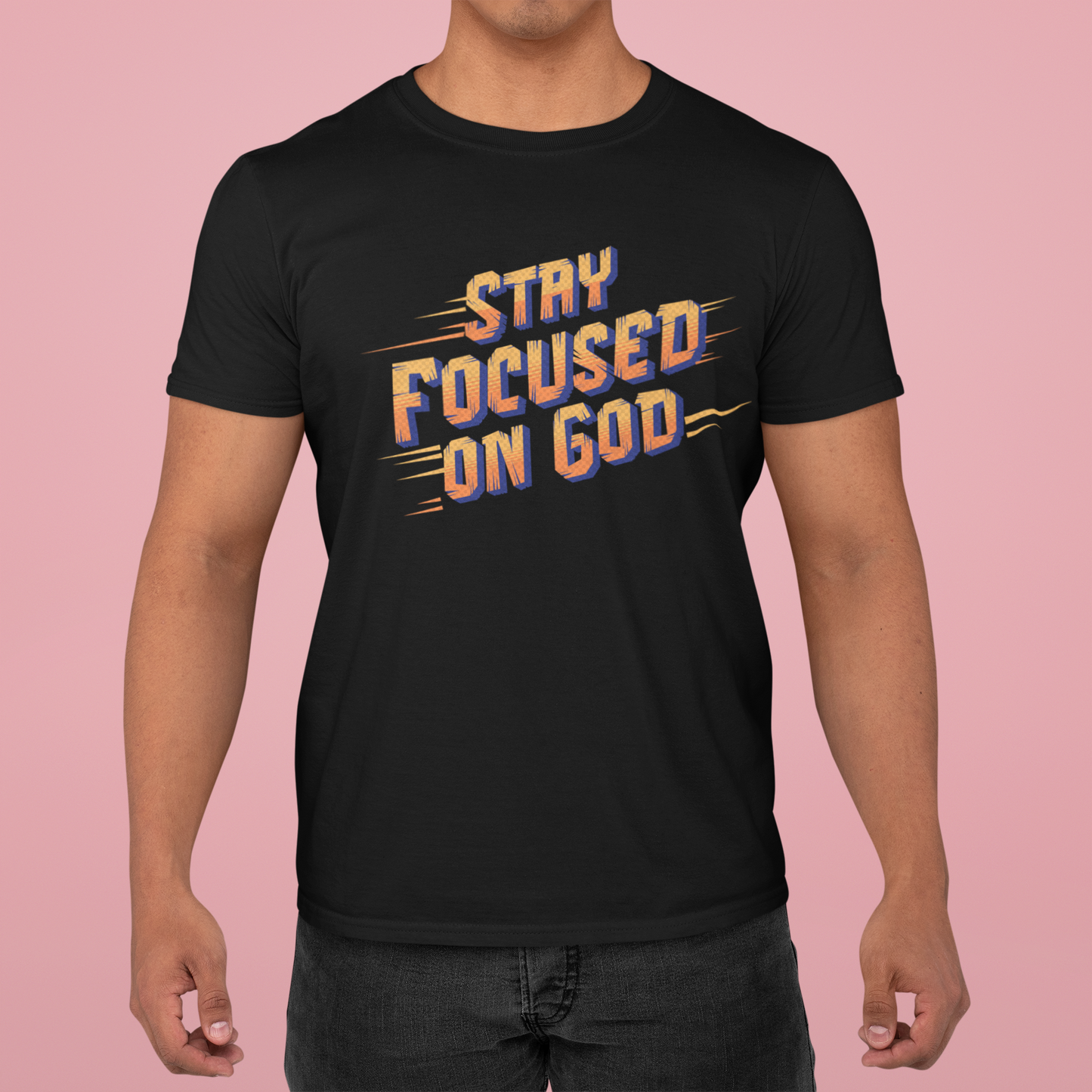 Stay Focused on God, Christian Faith Gift, Faith-Based, Motivational, Inspirational