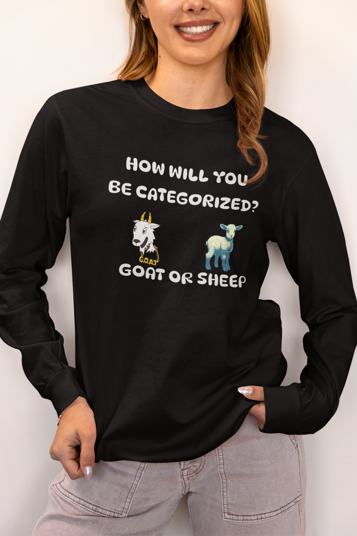 How Will You Be Categorized? Long Sleeve Tee — Faith-Based Christian Message Shirt