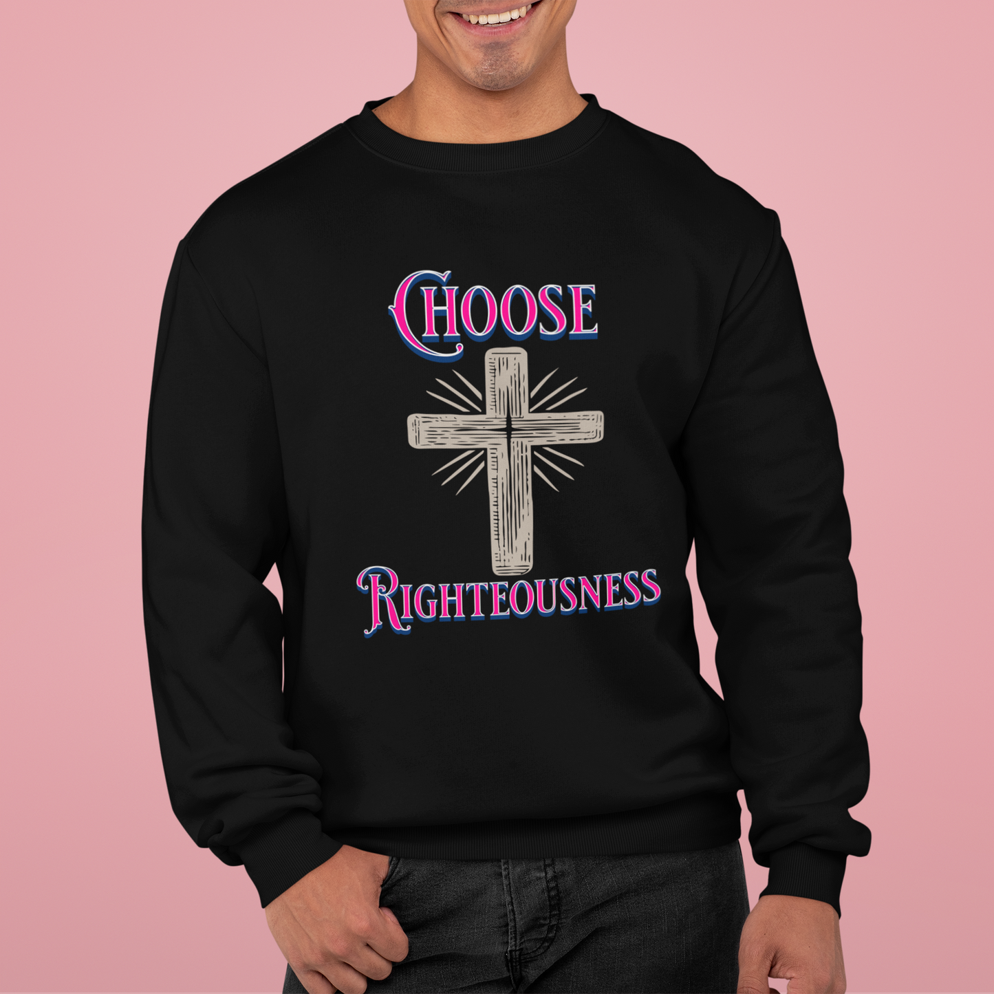 Choose Righteousness, Faith-Based, Repentance, Unisex Heavy Blend Sweatshirt