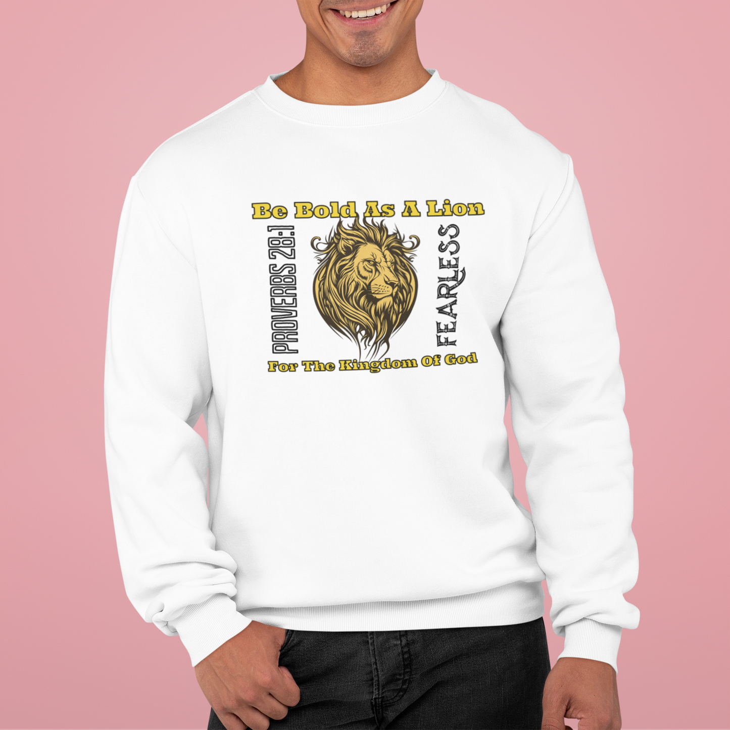Be Bold as A Lion For the Kingdom of God, Faith-Based, Repentance, Unisex Heavy Blend Sweatshirt