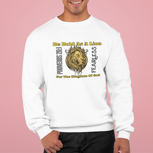 Be Bold as A Lion For the Kingdom of God, Faith-Based, Repentance, Unisex Heavy Blend Sweatshirt