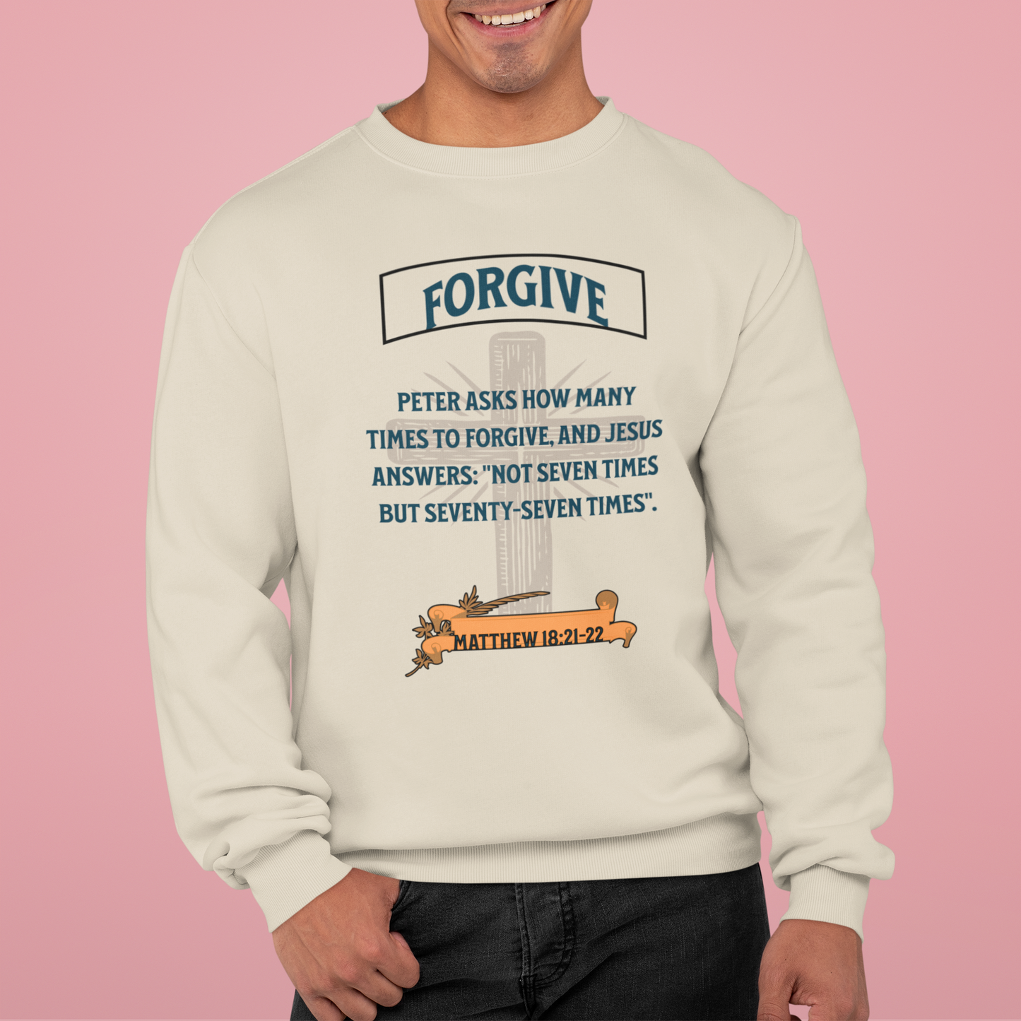 Forgive, Faith-Based, Repentance, Unisex Heavy Blend Sweatshirt