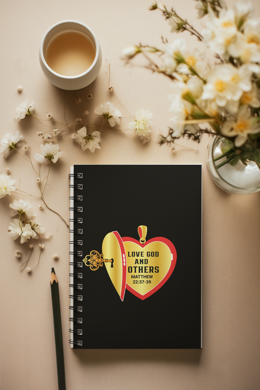 Love God & Others- Spiral Ruled Journal for Positivity & Gifts