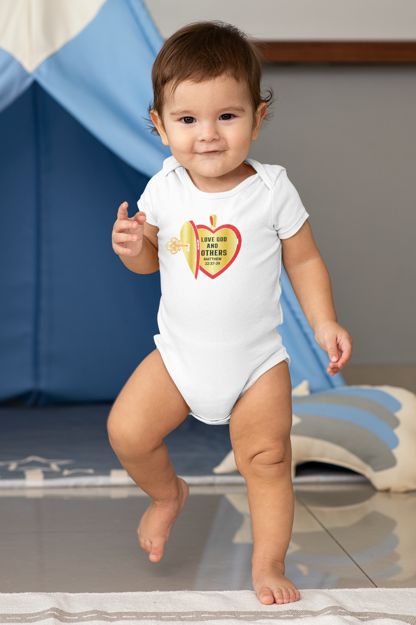 Infant Bodysuit — Love God & Others, Christian T-Shirt, Faith