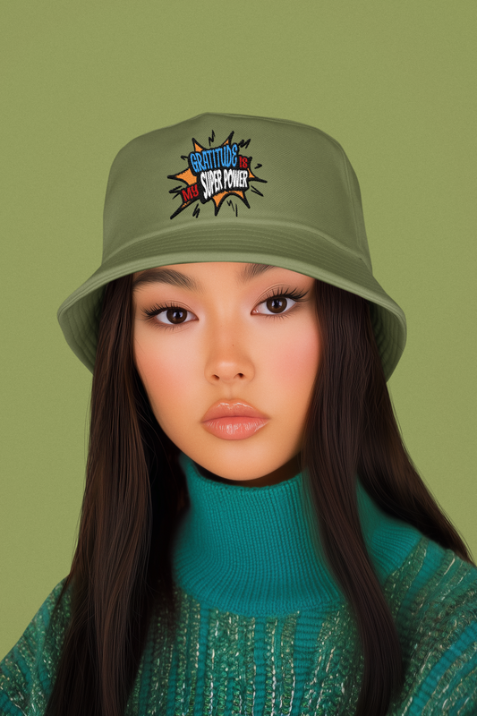 Bucket Hat, Gratitude is my Superpower, Faith-Based