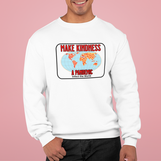 Make Kindness A Pandemic, Faith-Based, Repentance, Unisex Heavy Blend Sweatshirt