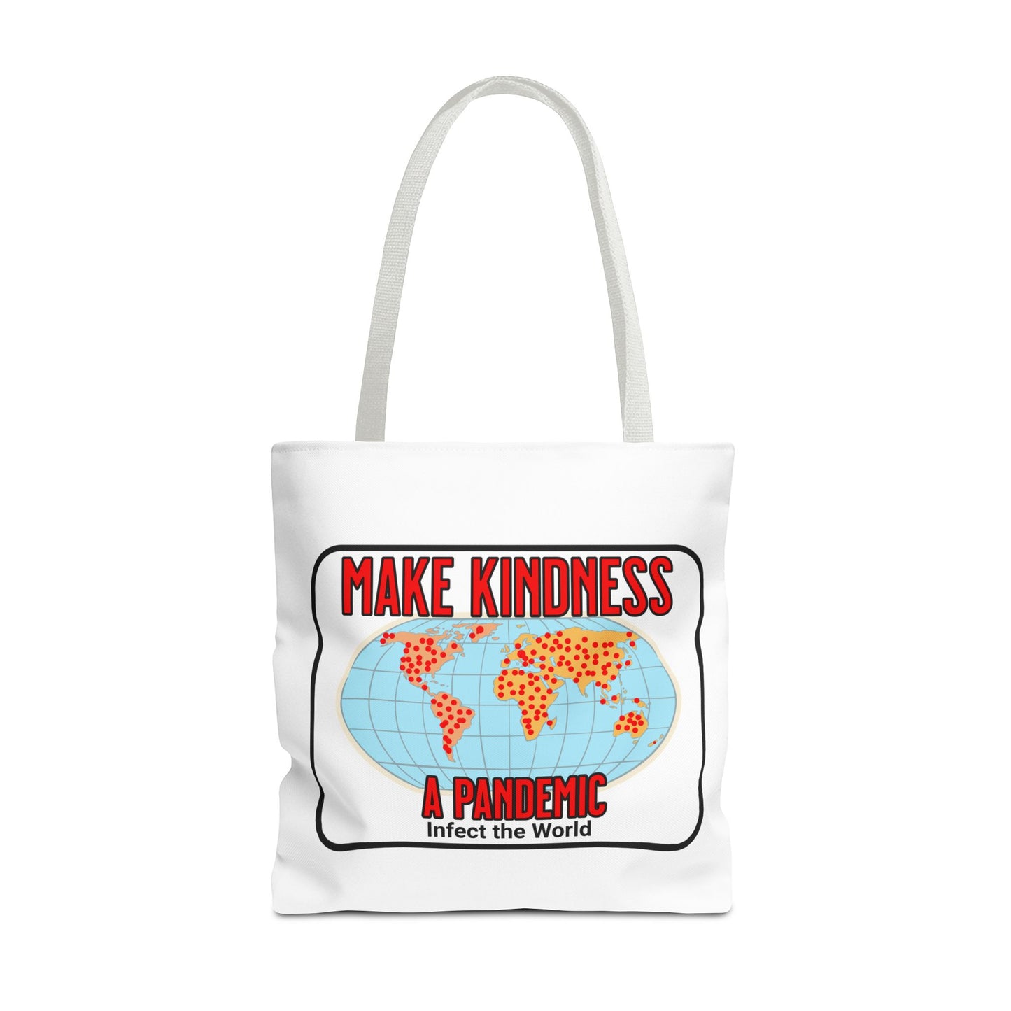 Make Kindness A Pandemic, Christian Tote Bag, Inspirational, Bible Faith